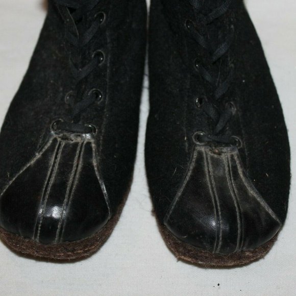 Cadillac Mens Shoes Boots Black Size 7/8?? Vintage - Picture 3 of 9